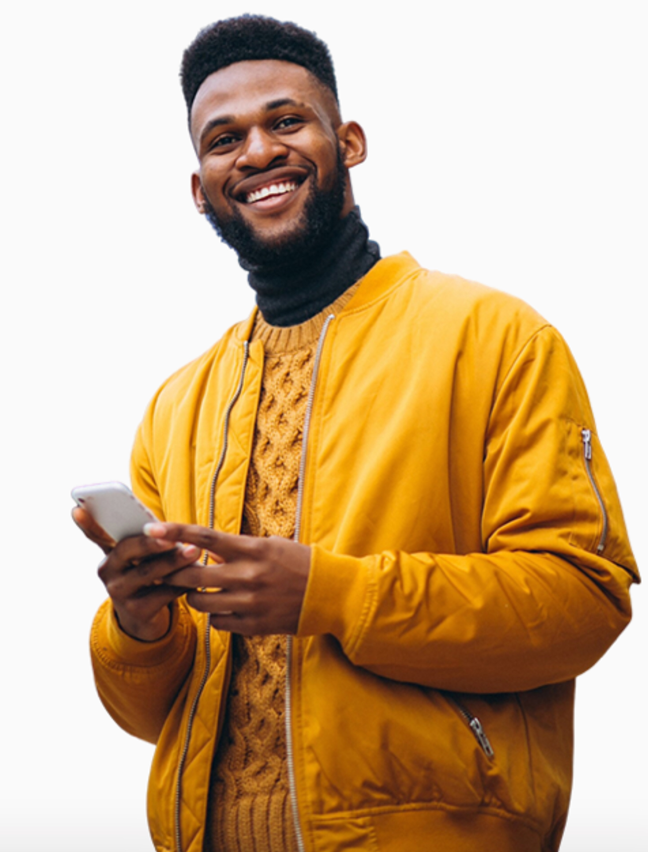 Man using phone